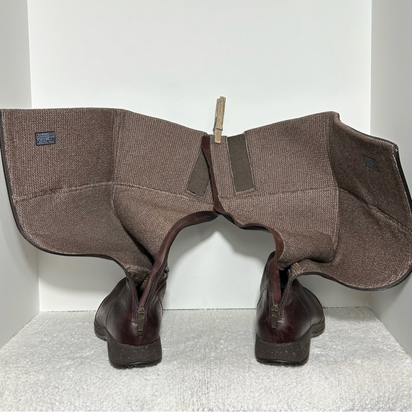 Teva Afton Womens Brown Leather w/Back Zip Tall Waterproof Riding Boots SZ US 10 - Picture 5 of 11